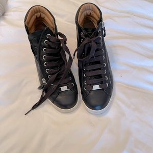 Black leather Ugg high tops 7.5 womens - so comfortable and cute!